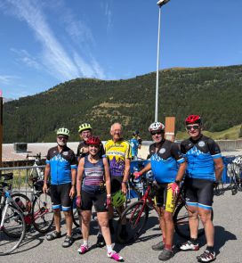Six membres du club à l'Alpe d'Huez